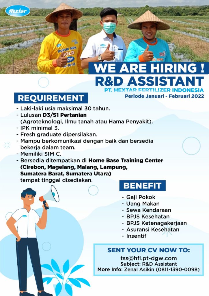 Lowongan-RND-Assistant-Hextar-Fertilizer-Indonesia