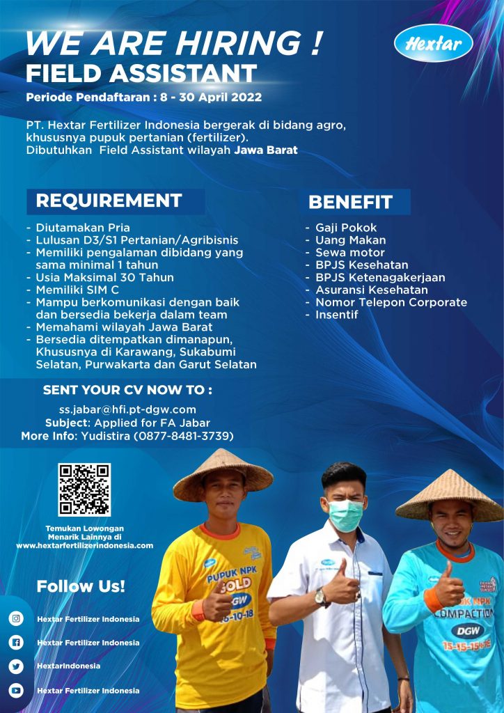 Lowongan-field-assistant-hextar-fertilizer-indonesia