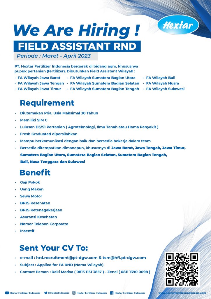 Lowongan-Field-Assistant-Training-Center